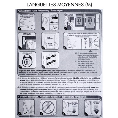 Notice officielle pour languettes moyennes (M)