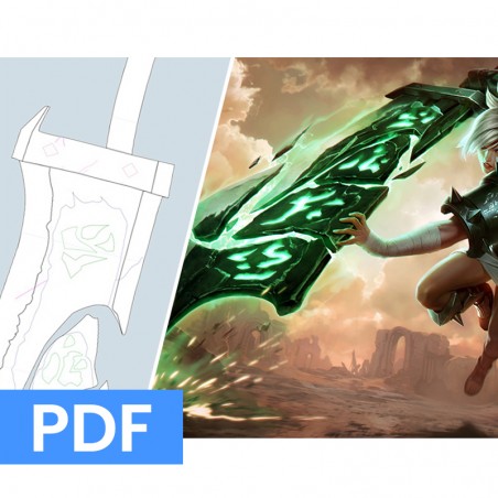 League of Legends RIVEN Epée ultime - Patron cosplay