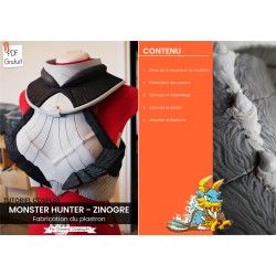 SOMMAIRE du EBook tutoriel - Fabrication du plastron Zinogre - armure Monster Hunter